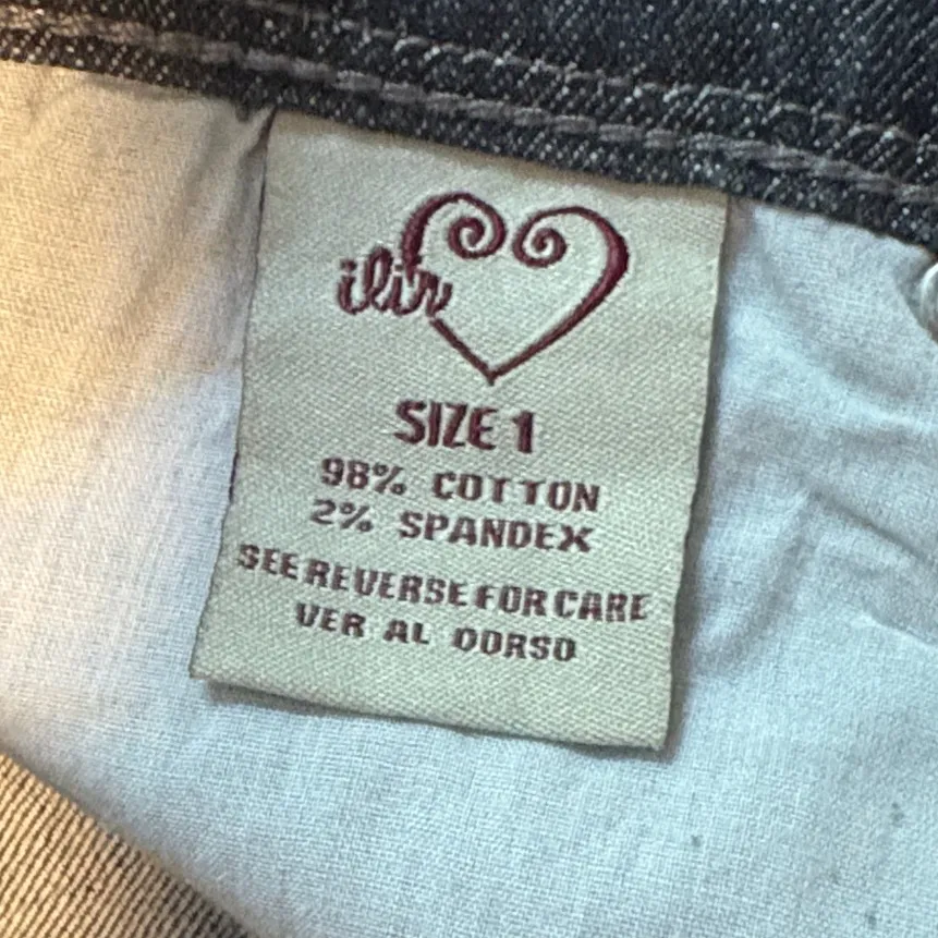 NWOT Dark Gray Denim Flare Jeans Black Size undefined - Image 2