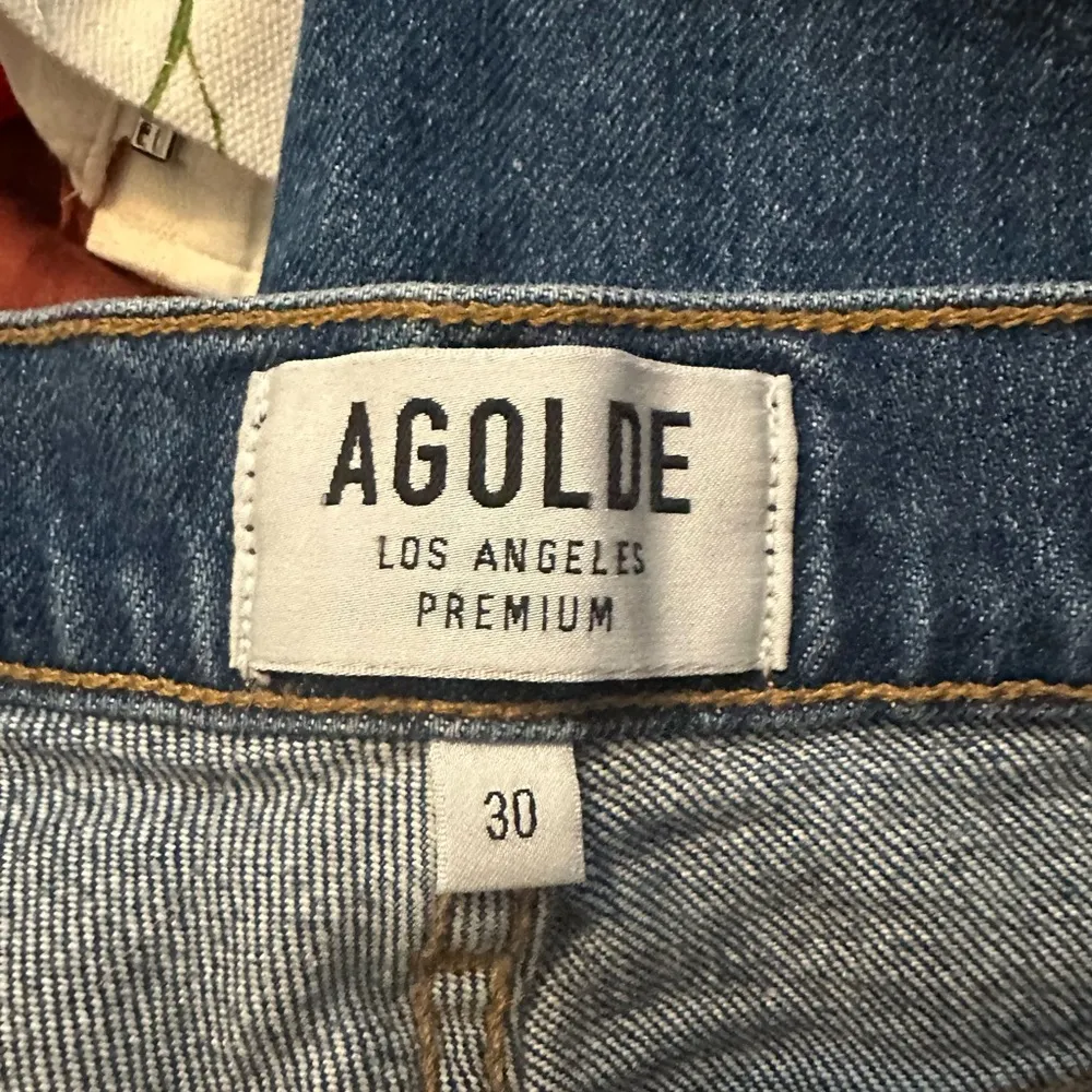 Agolde Nico Slim Ankle Jeans Raw Hem Size 30 - Image 3