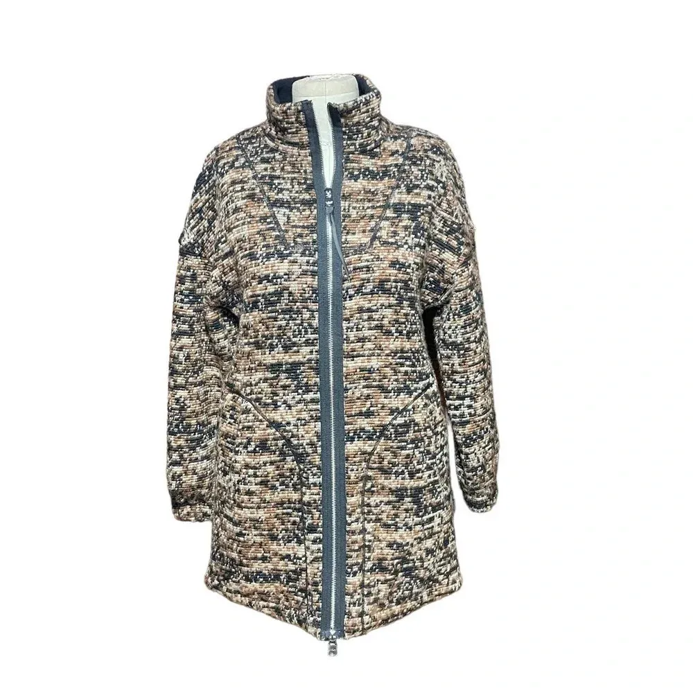 Varley‎ Romar Jacket in Brown Speckle Size XXS - Image 3