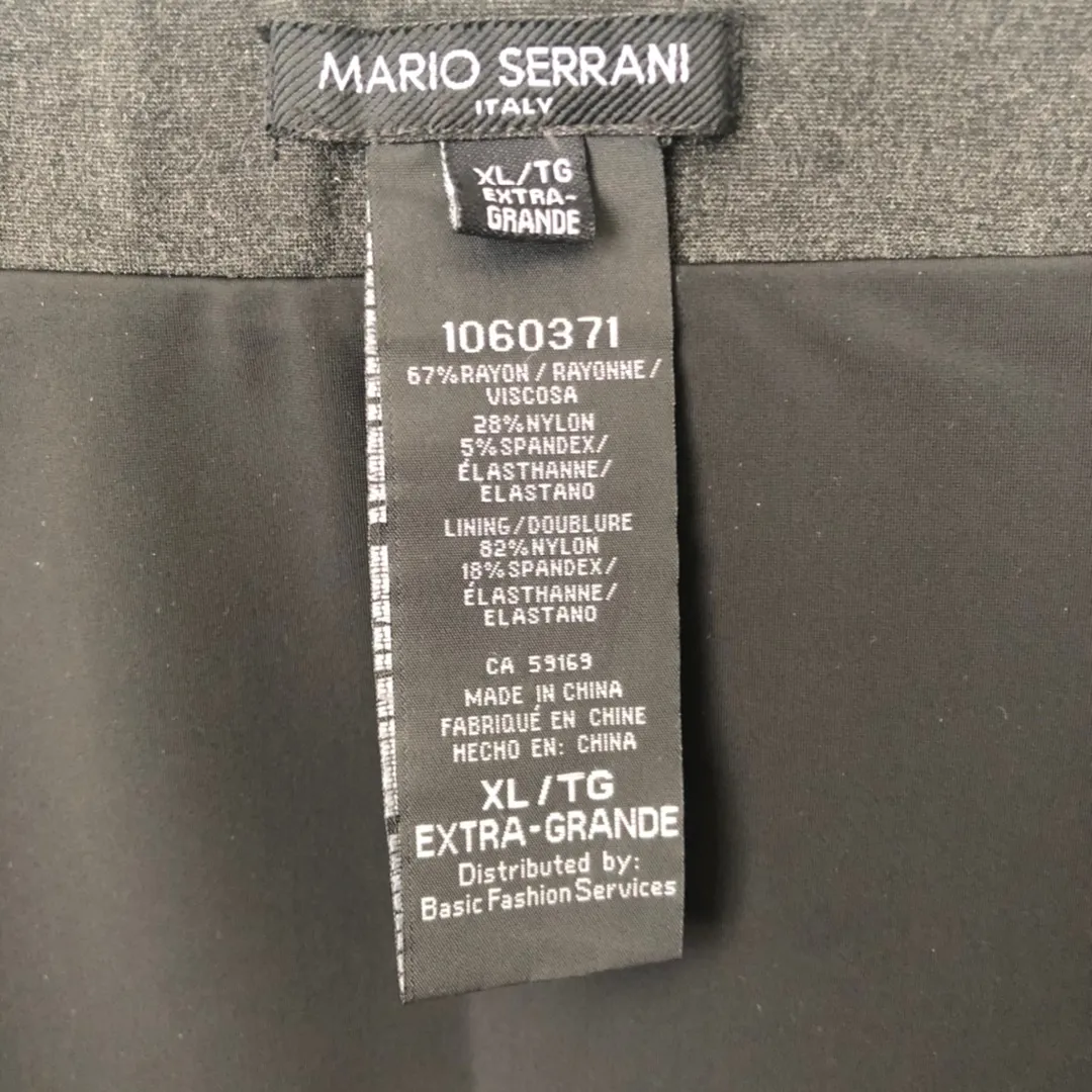 MARIO SERRANI 🖤 Charcoal Stretchy Pencil Skirt - Image 3