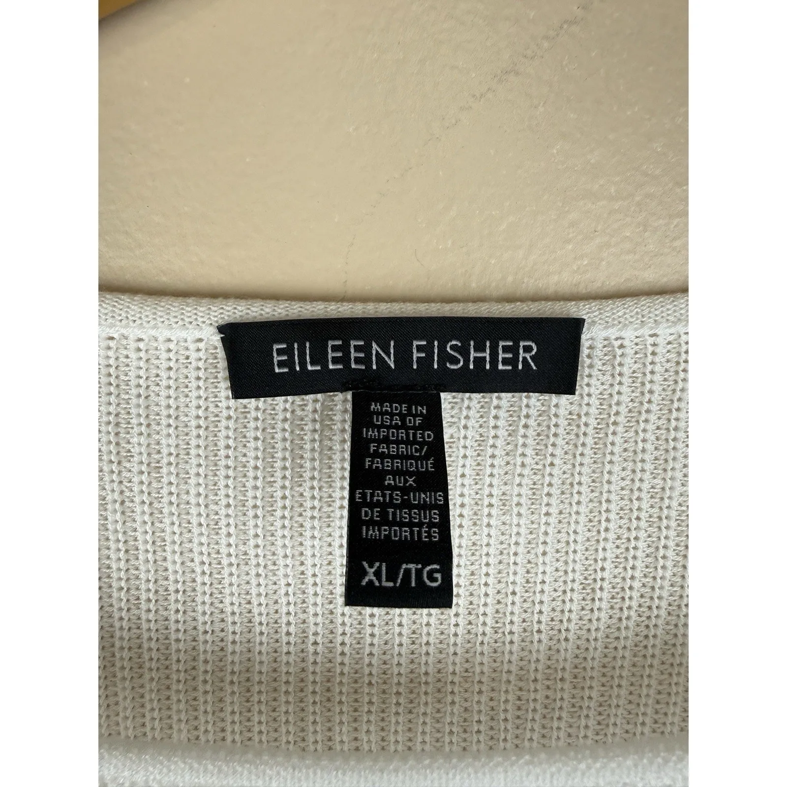 Eileen fisher women’s XL White long sleeve Top 100% Tencel knit blouse shirt - Image 10