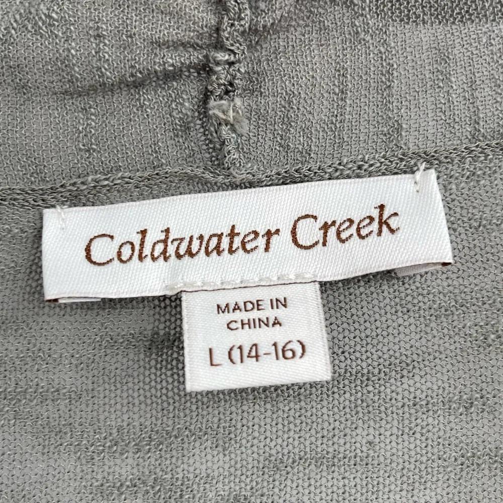 Coldwater creek boho lag and look long sleeve cardigan size large 14-16 Nwt - Image 2