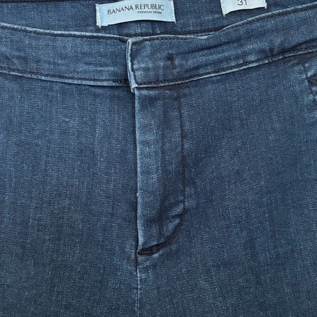 Banana Republic Womens Jeans Bootcut Flare Size 31 Mid Rise Dark Pants - Image 11