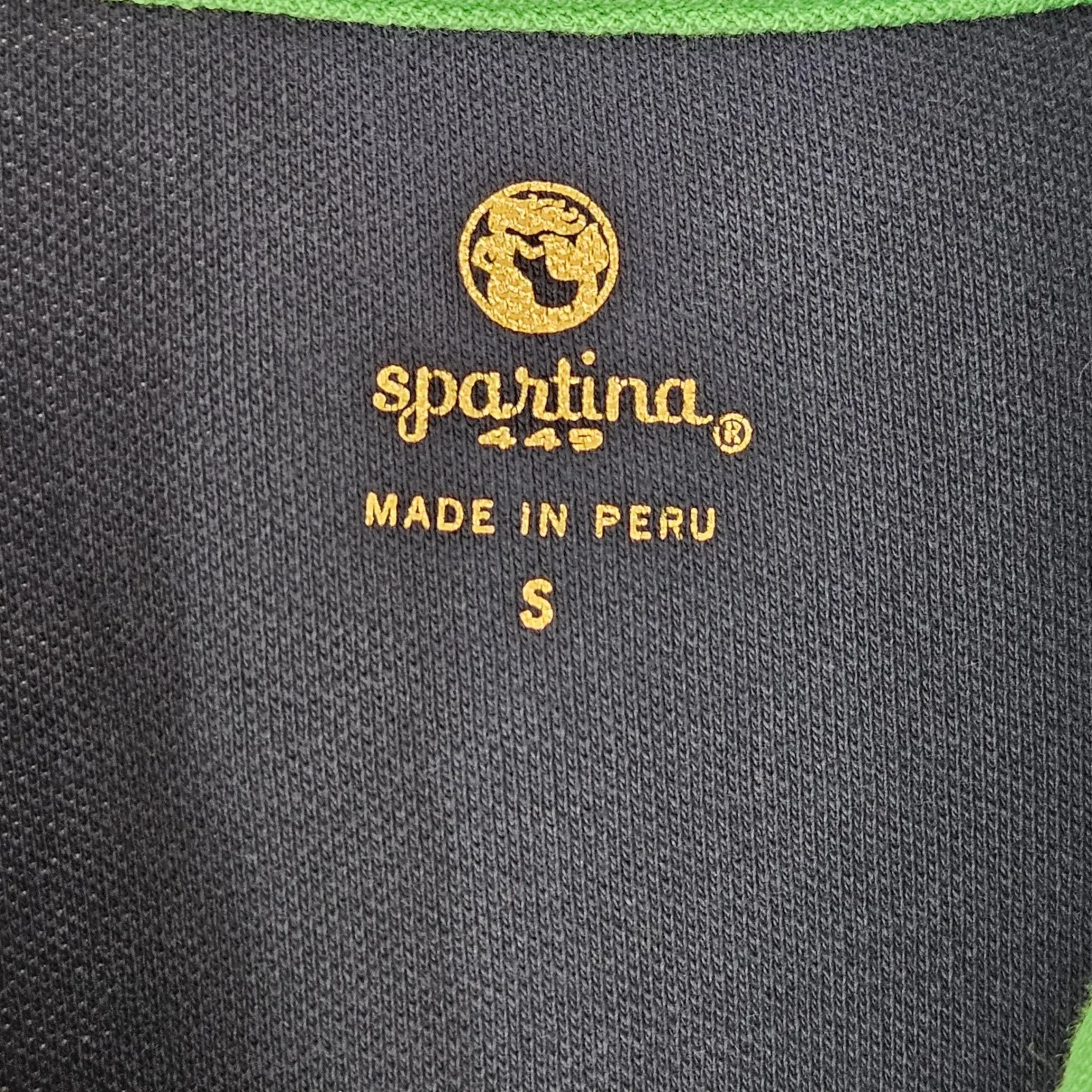 Spartina 449 Serena Short Sleeve Half-Zip Pique Dress Midnight Blue Small - Image 7