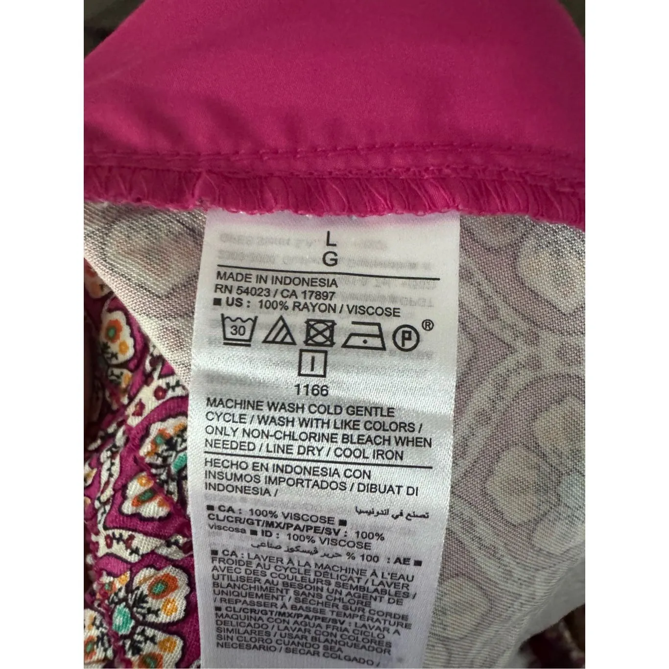 Old Navy Playa pink high waisted flowy textile shorts sz L women's beachy comfor - Image 7