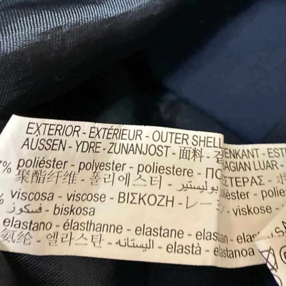 Zara Women's Blue Sleeveless V Neck Pocket Button Up Coat Jacket Vest Top Size M - Image 4