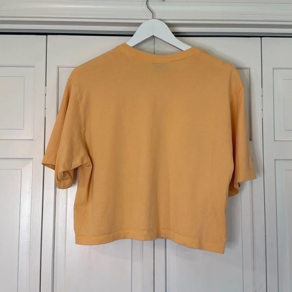 Nike orange cropped pocket front t shirt size M - Image 10
