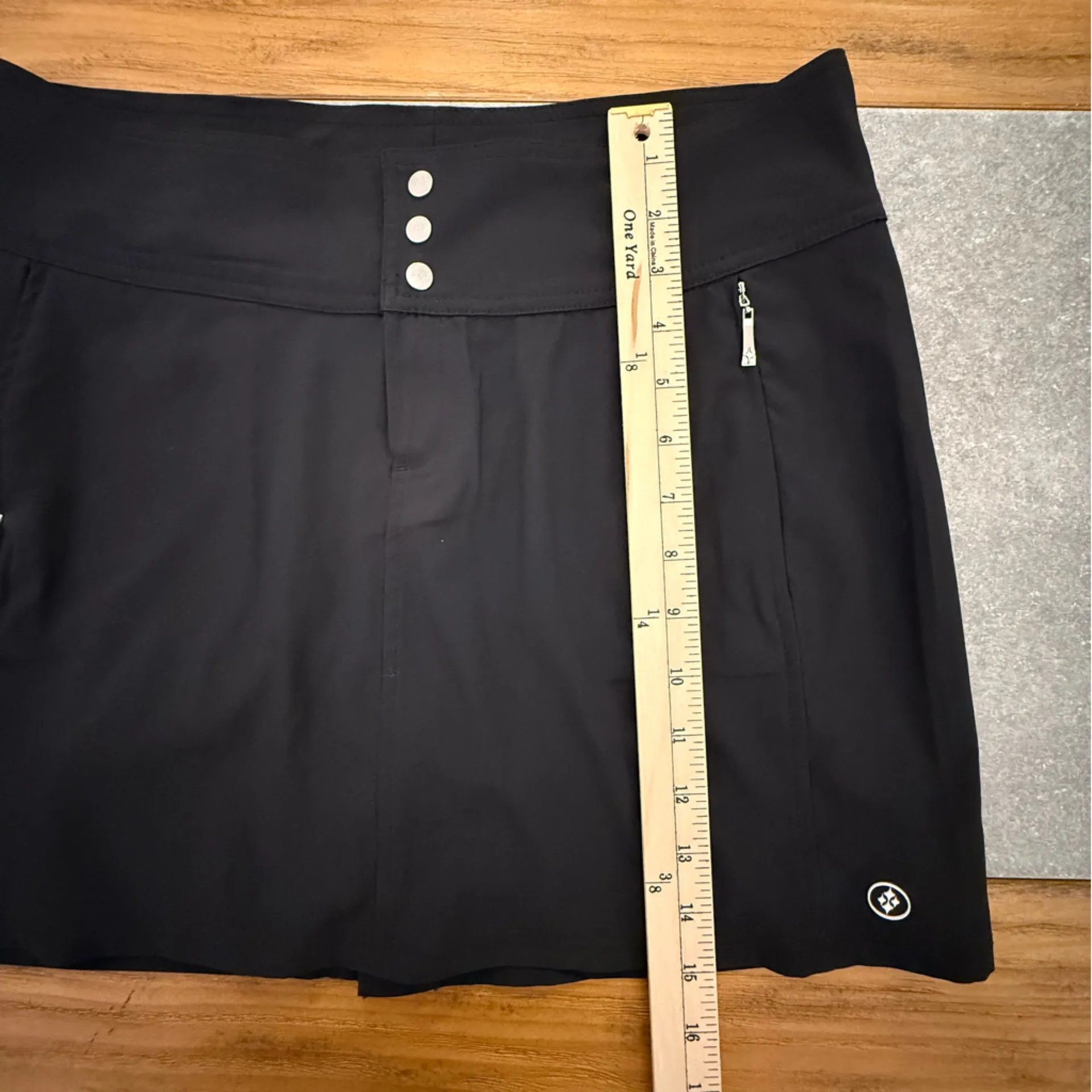 Jofit Black Signature Skort Golf & Tennis Zip Pockets & Built - Image 13