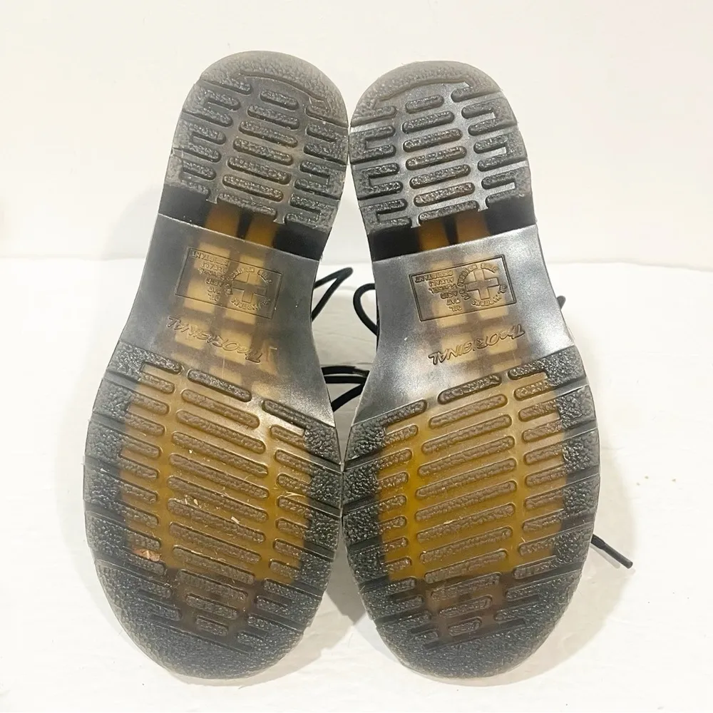 Doc Martens Womens Sz 5 1460 Black Patent Leather Lace Up Doc Combat Boots - Image 6