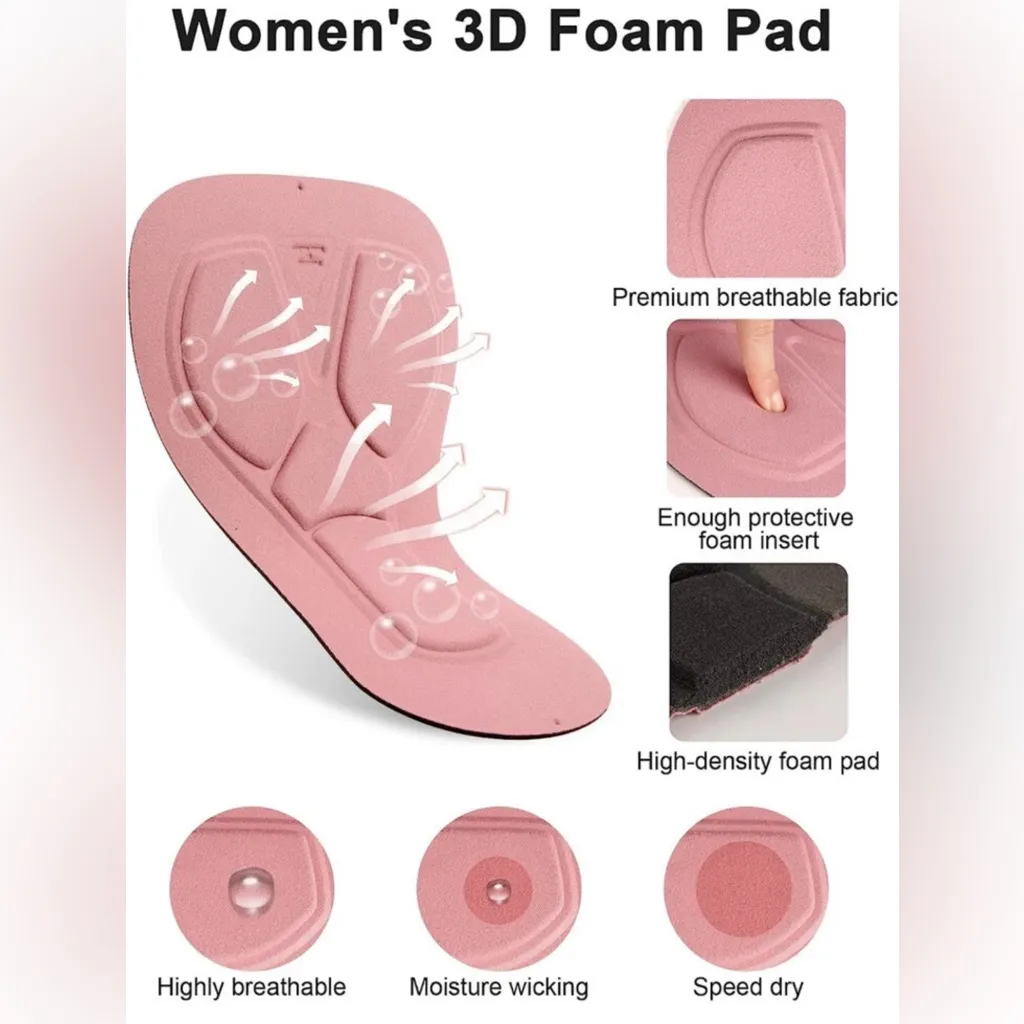 DEALYORK Size XL Padded Shorts Women’s Bike Cycling Shorts 3D Padding Cushion - Image 5