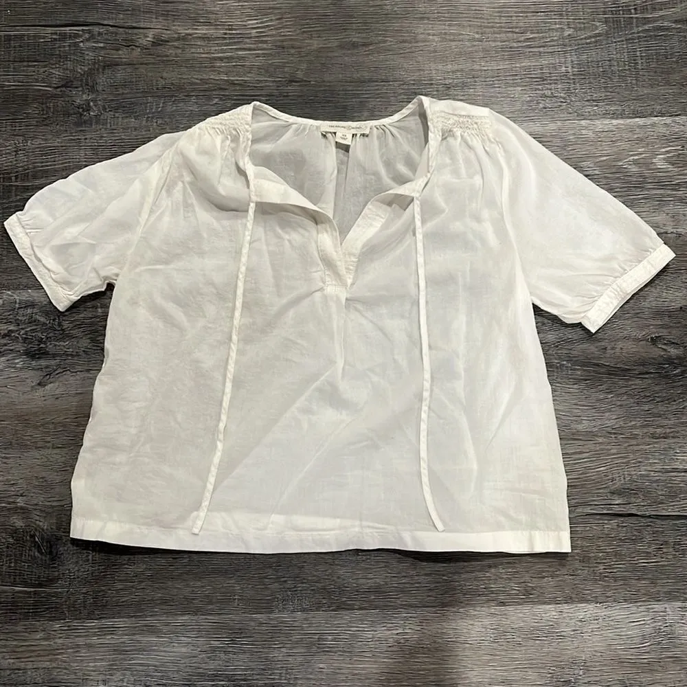 Treasure & Bond NWOT ivory summer cot top XS ($60) - Image 9