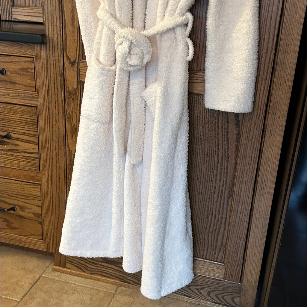 Barefoot Dreams Cozy Chic White Robe Size 3 Large Soft Comfortable Lounge - Image 9