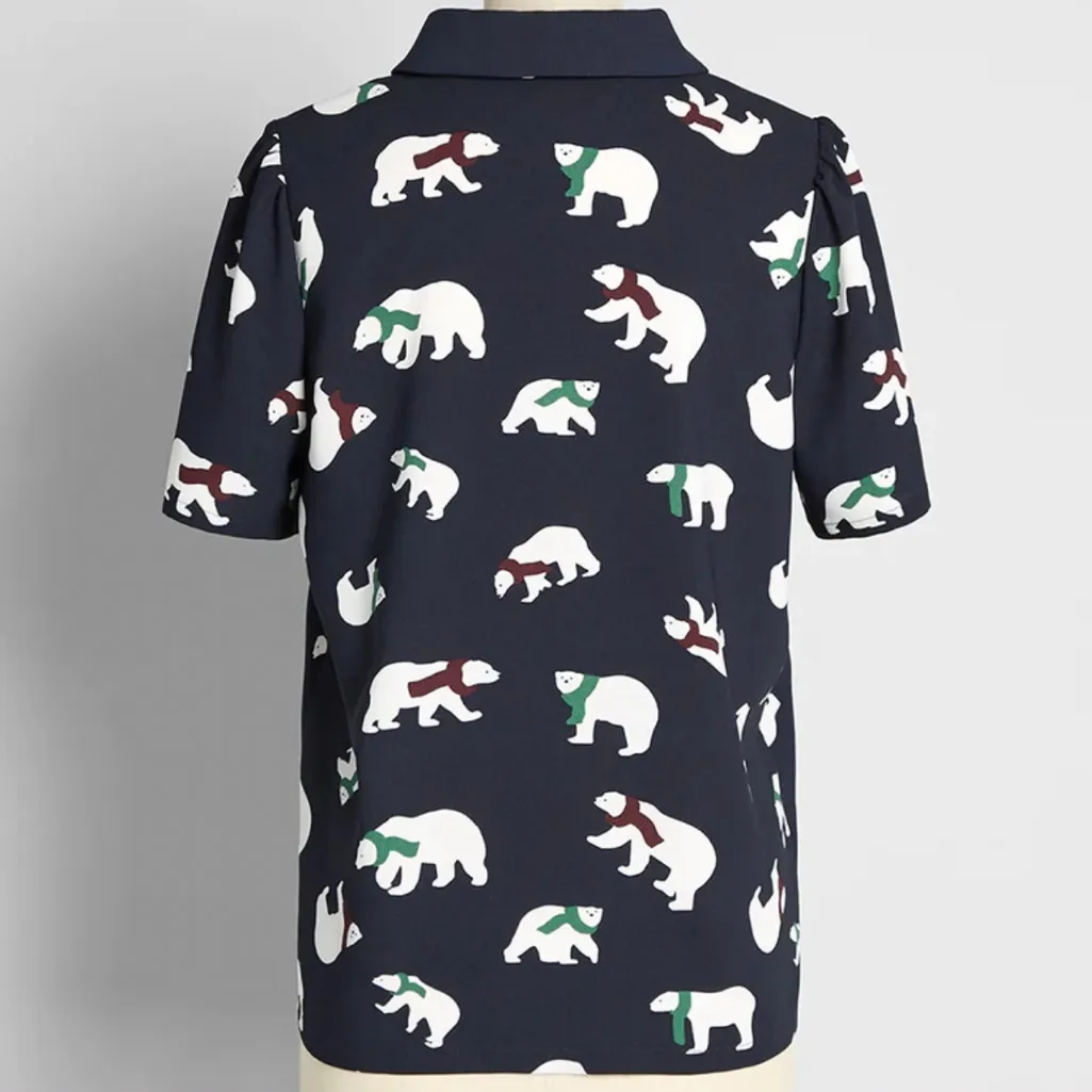 Mod ClothPositive First Impressions Tie-Neck
Blouse Size 1X - Image 2