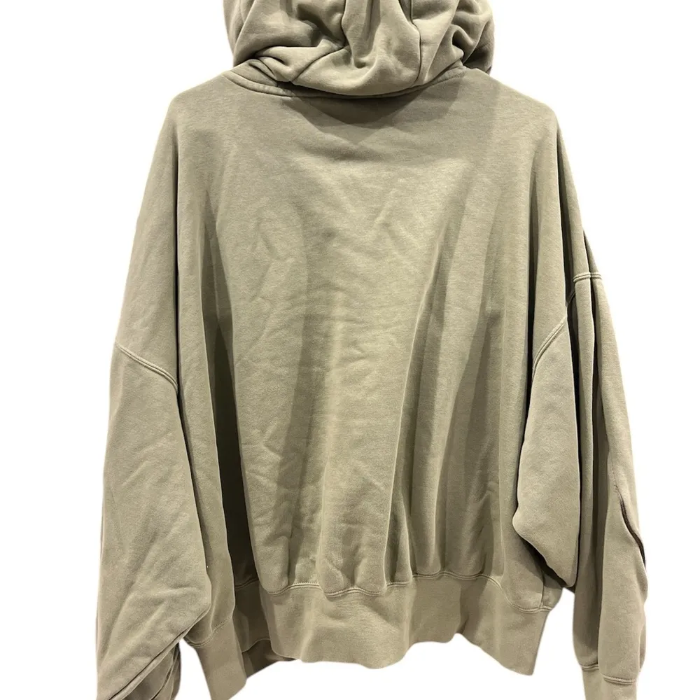 Nike Olive Green Hoodie Oversized Center Logo Hoodie size Large - Image 6