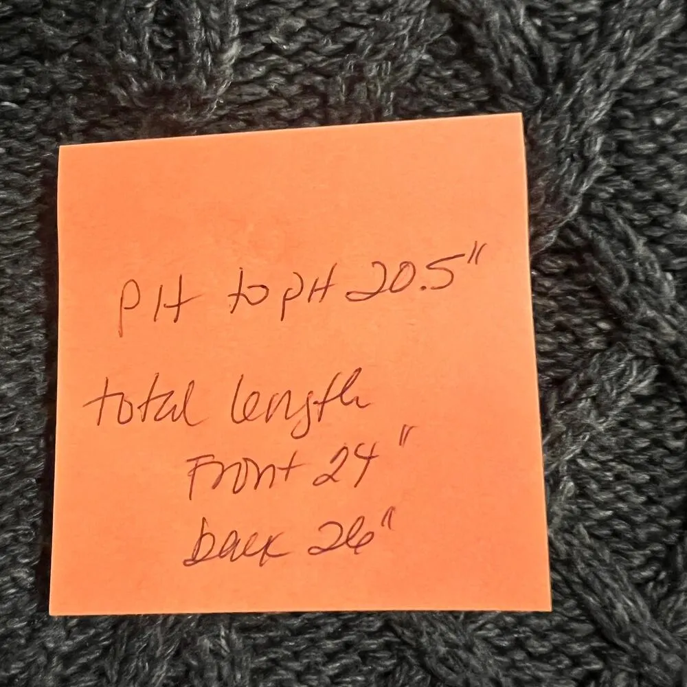 Lauren Ralph Lauren Charcoal Turtleneck Knit Sweater Sz M Gray Size M - Image 6