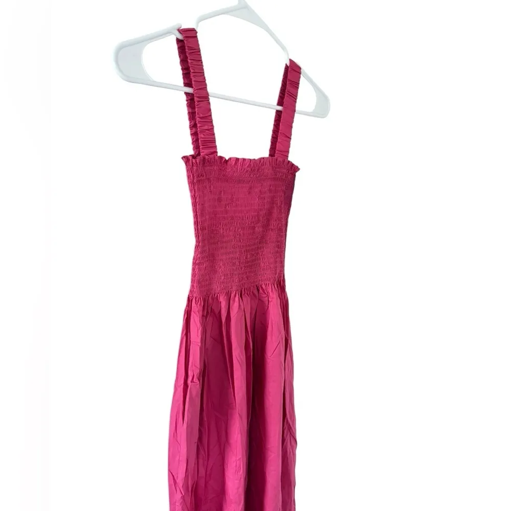 Hill House NEW THE ANJULI DRESS LIPSTICK PINK - Image 7