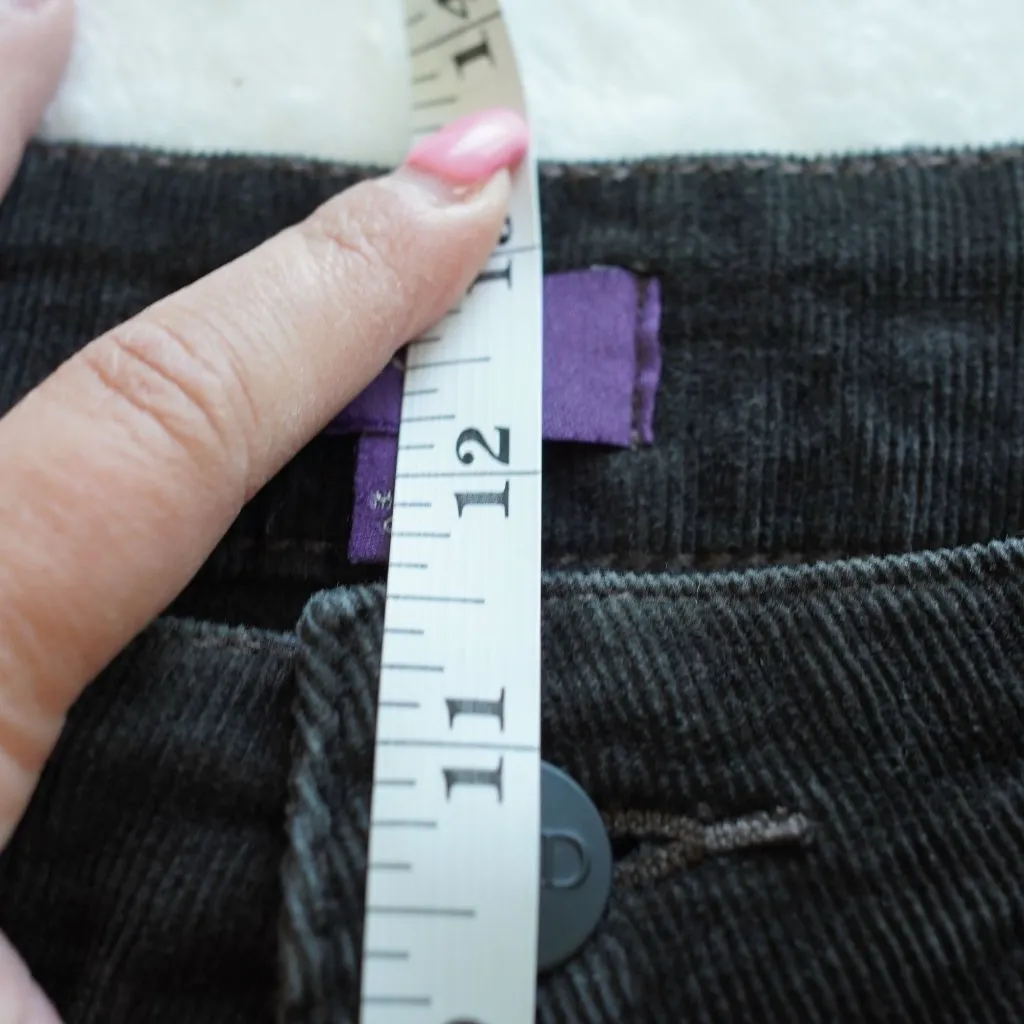 NYDJ‎ Barbara Bootcut Corduroy Pants Black Size 16 - Image 9