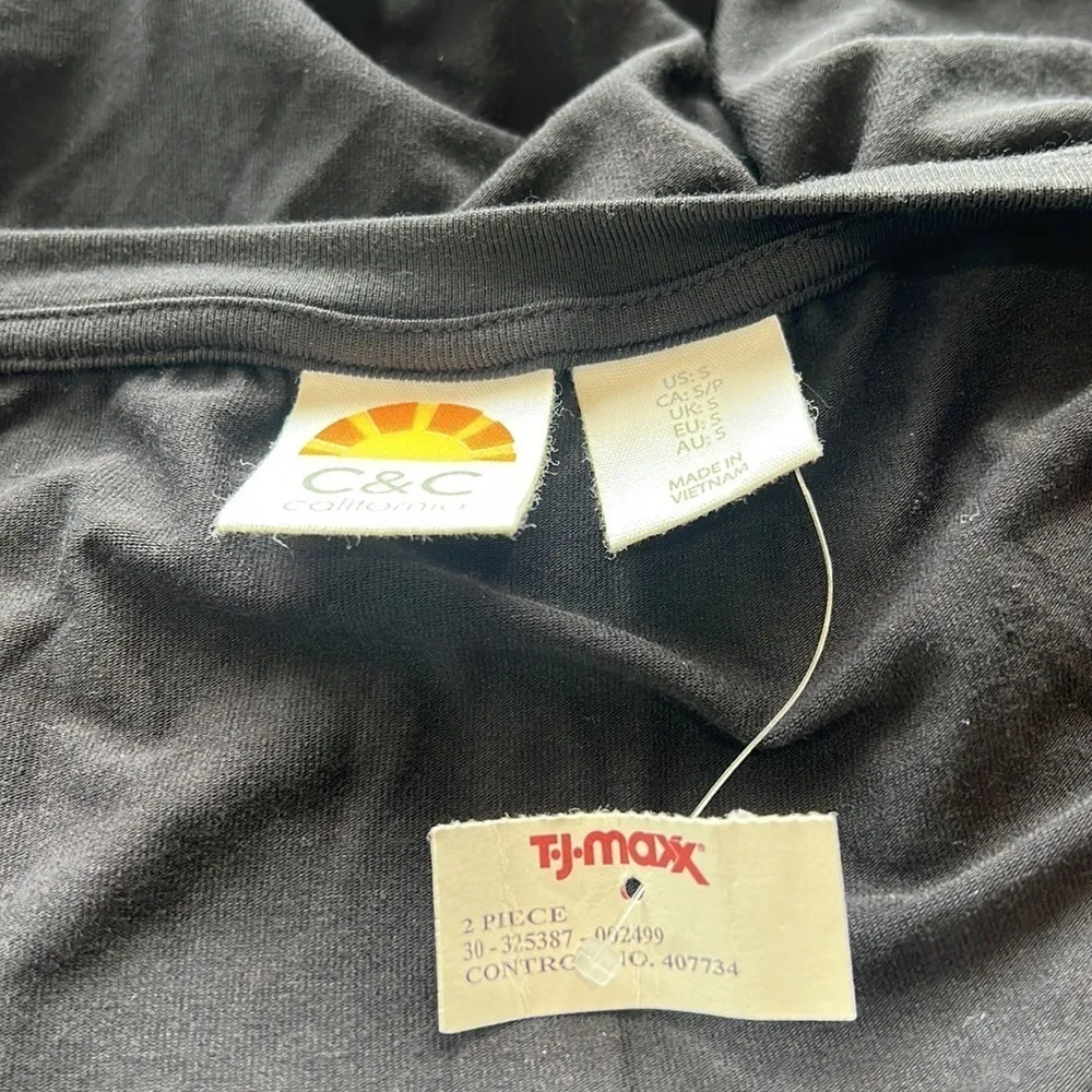 C&C California Black Cuffed Short Sleeve Dress - NWT - Woman’s Size Small - Image 5