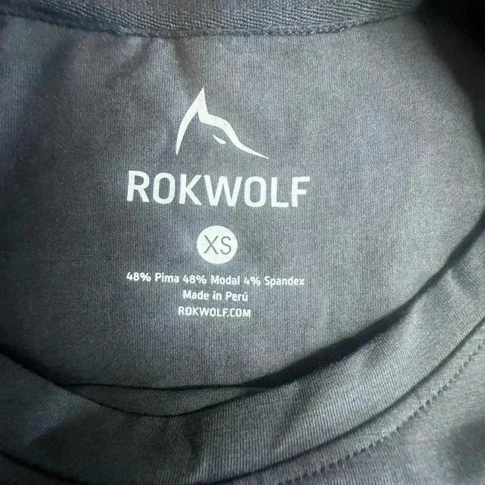 Rokwolf gray short sleeve workout shirt size Extra small - Image 4