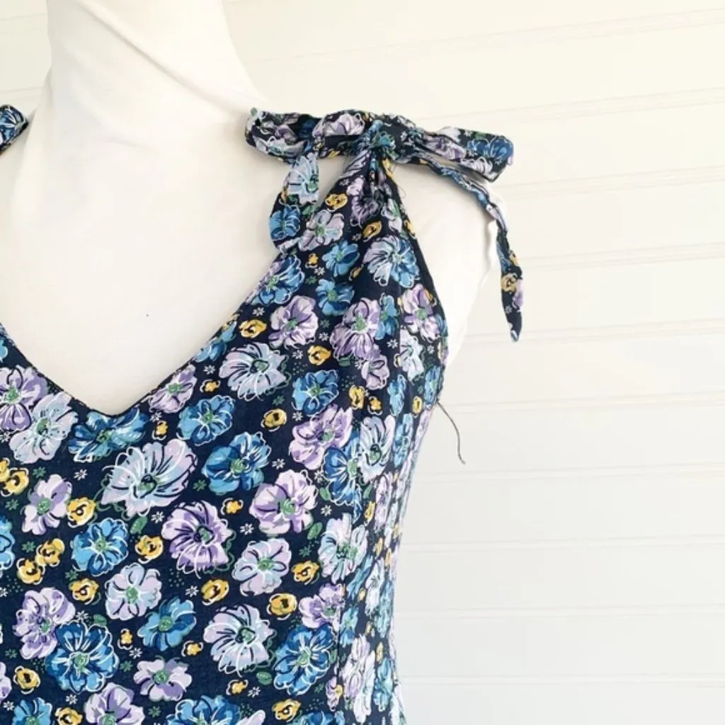 Miley Cyrus Blue Floral Romper Size Medium - Image 6