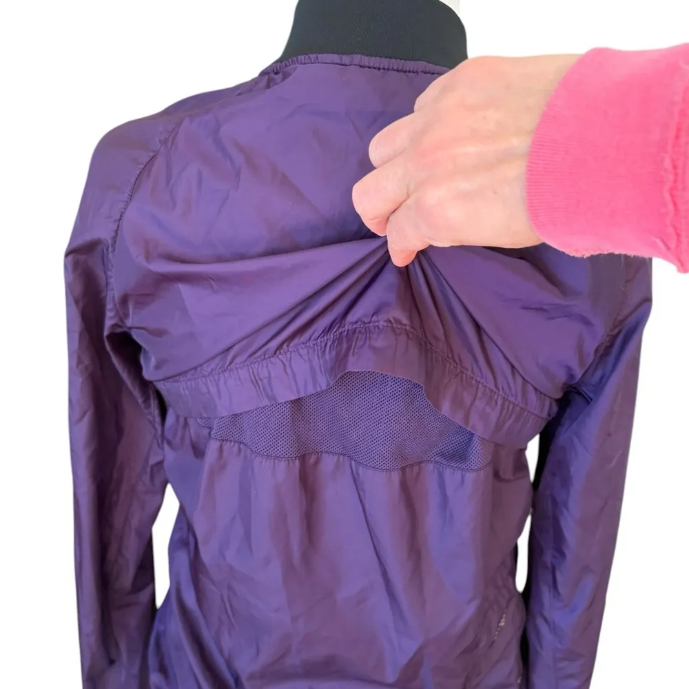 Nike Sphere Dri Fit Running Bomber Jacket Womens Size Small Purple - Image 7