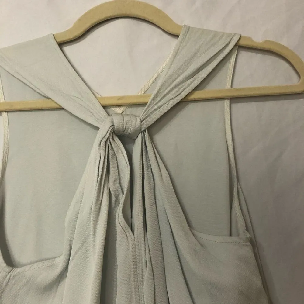 Helmut Lang Light Blue Twist Back Sleeveless Top S - Image 7