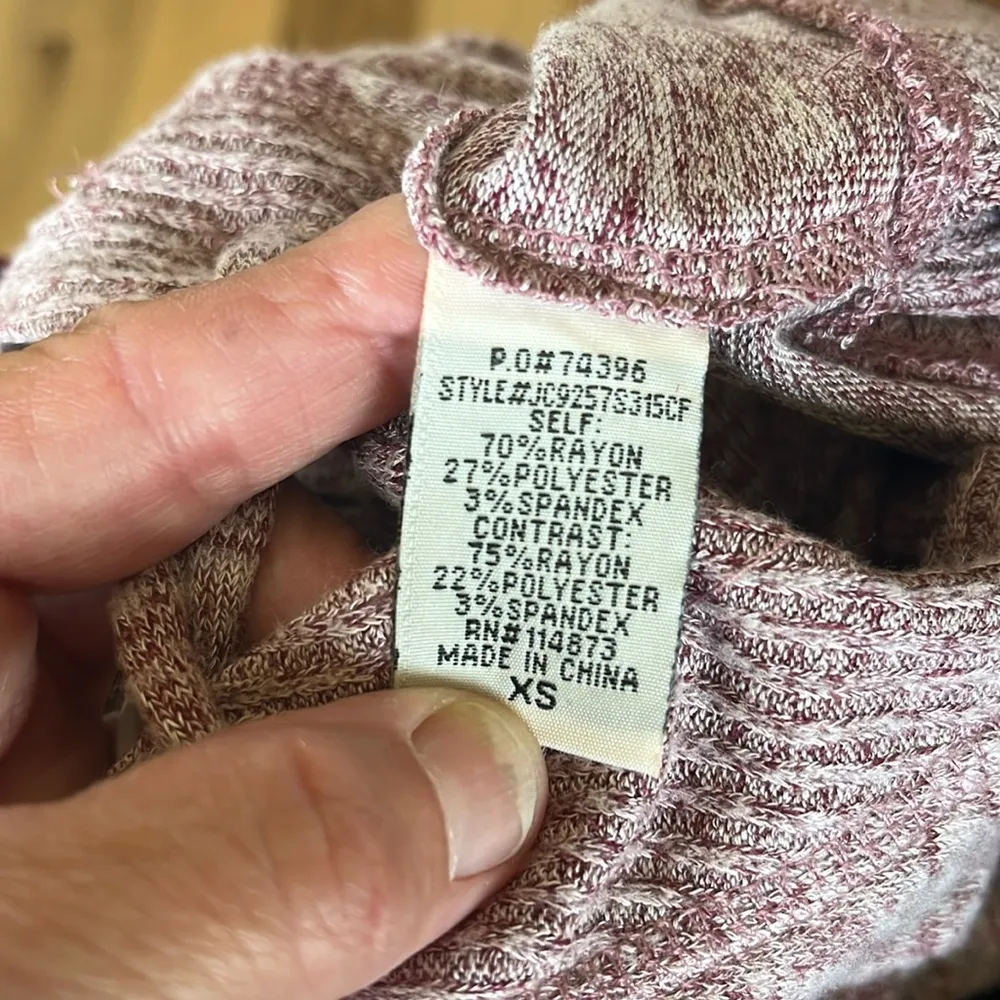 Oversized Comfy Pullover Lilac Fog Sweater Hooded - Image 3