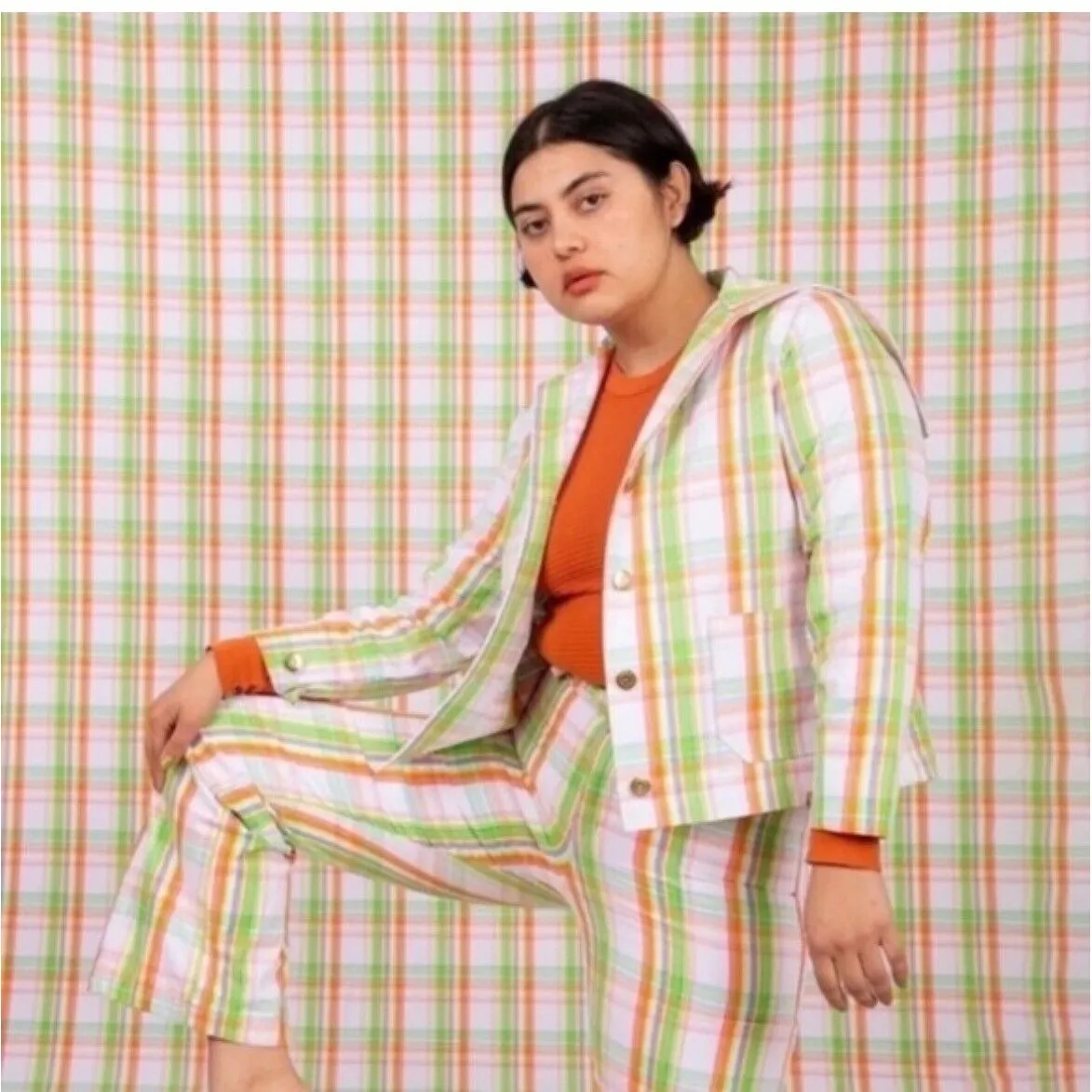 Big Bud Press‎ Sailor Jacket Pant Set in Spring Plaid Medium - Image 2