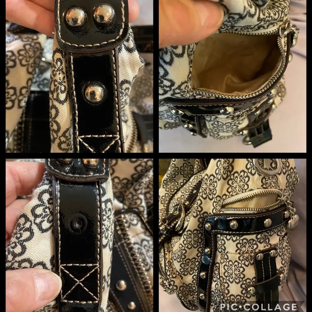 Kathy Van Zeeland Black & White Shoulder bag - Image 7