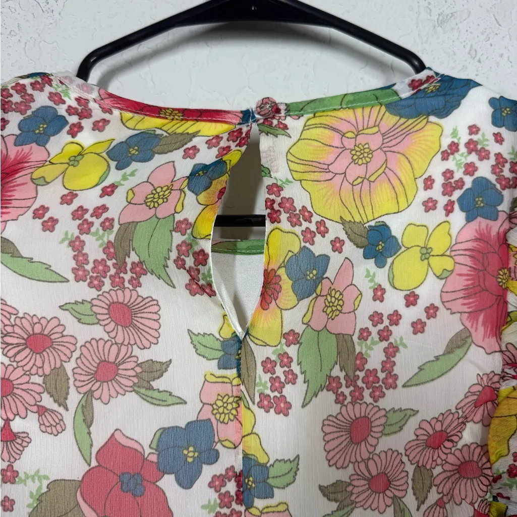 Walter Baker Lucia Floral Mini Dress Size Large - Image 5