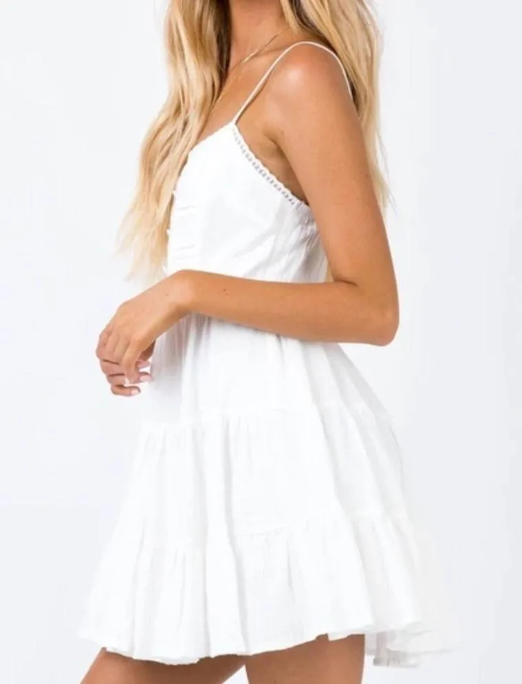 Princess Polly DLANEY MINI DRESS WHITE - Image 8