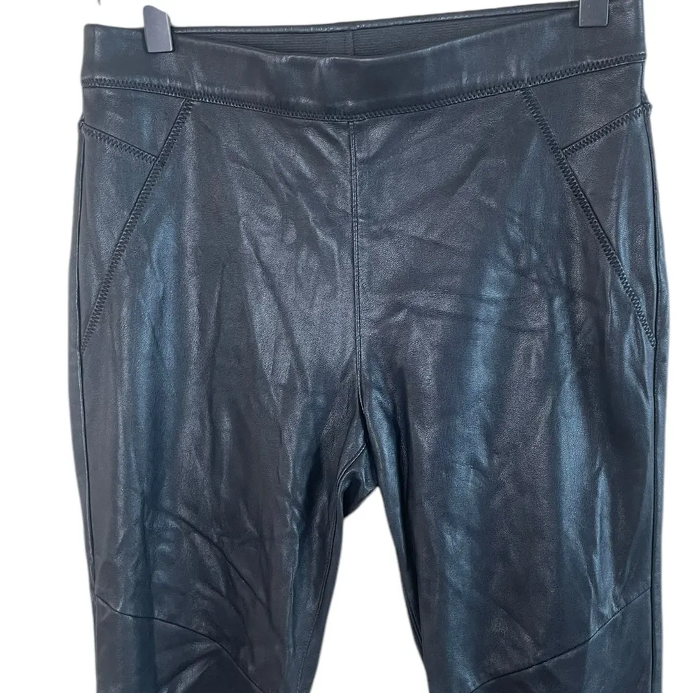 Free People Women’s Sz 26 Faux Leather Leggings Black - Image 3