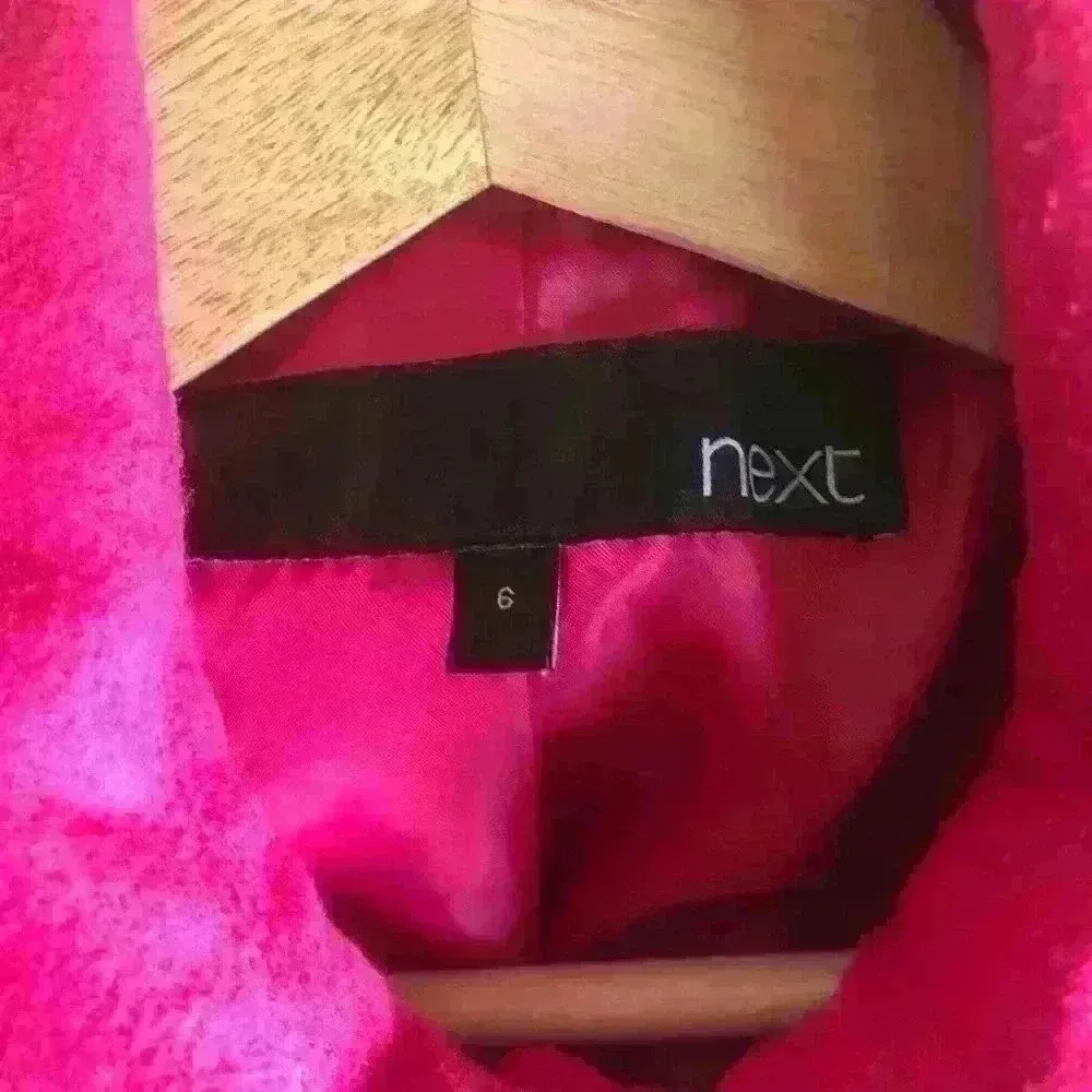NEXT Pink Button Down Balloon Sleeve Jacket Size 4 - Image 8