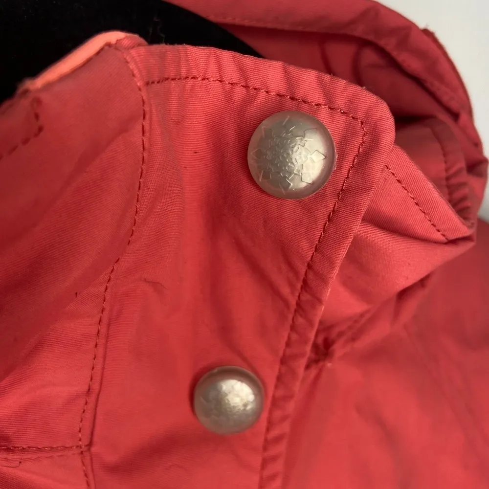 L.L. Bean Coral Orange Rain Jacket Size Medium Weather Channel Exclusive Vintage - Image 12