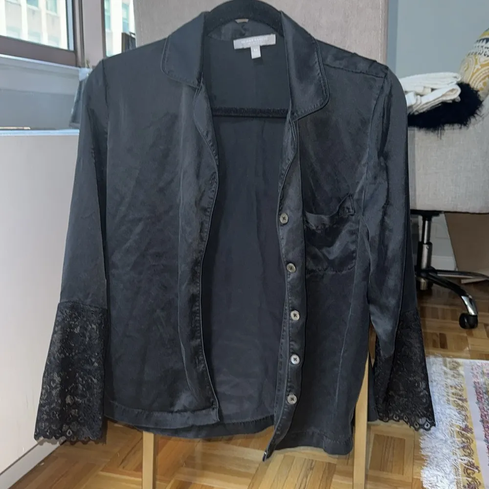 Neiman Marcus Silk Pj Top - Image 2