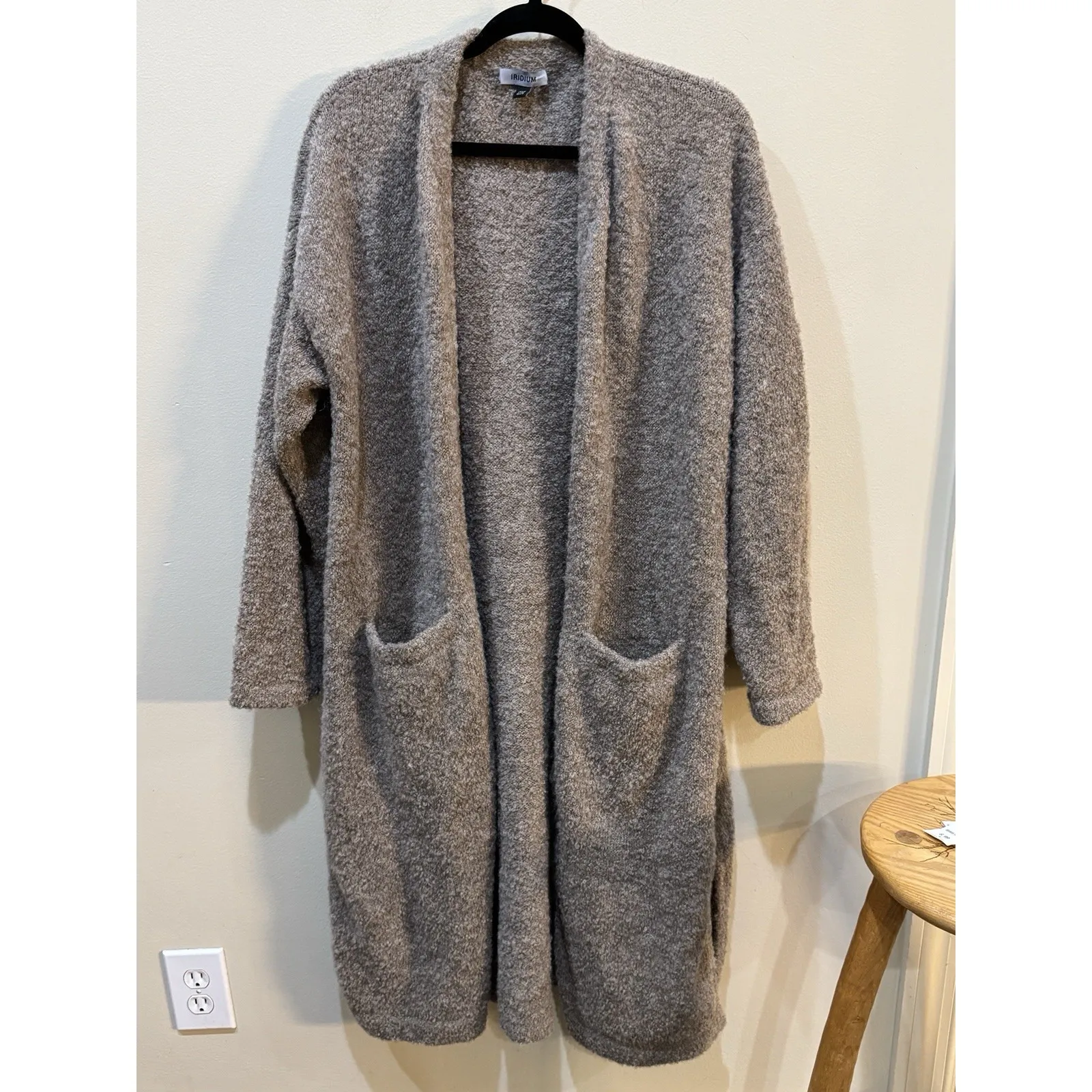 IRIDIUM BURNT Oversized Cozy Sweater Teddy Alpaca Lounge Relaxation One Size Brown Size undefined - Image 2