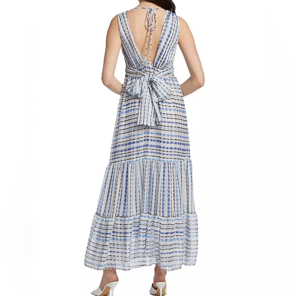 Dominika Tiered Chiffon Maxi Dress - Image 2
