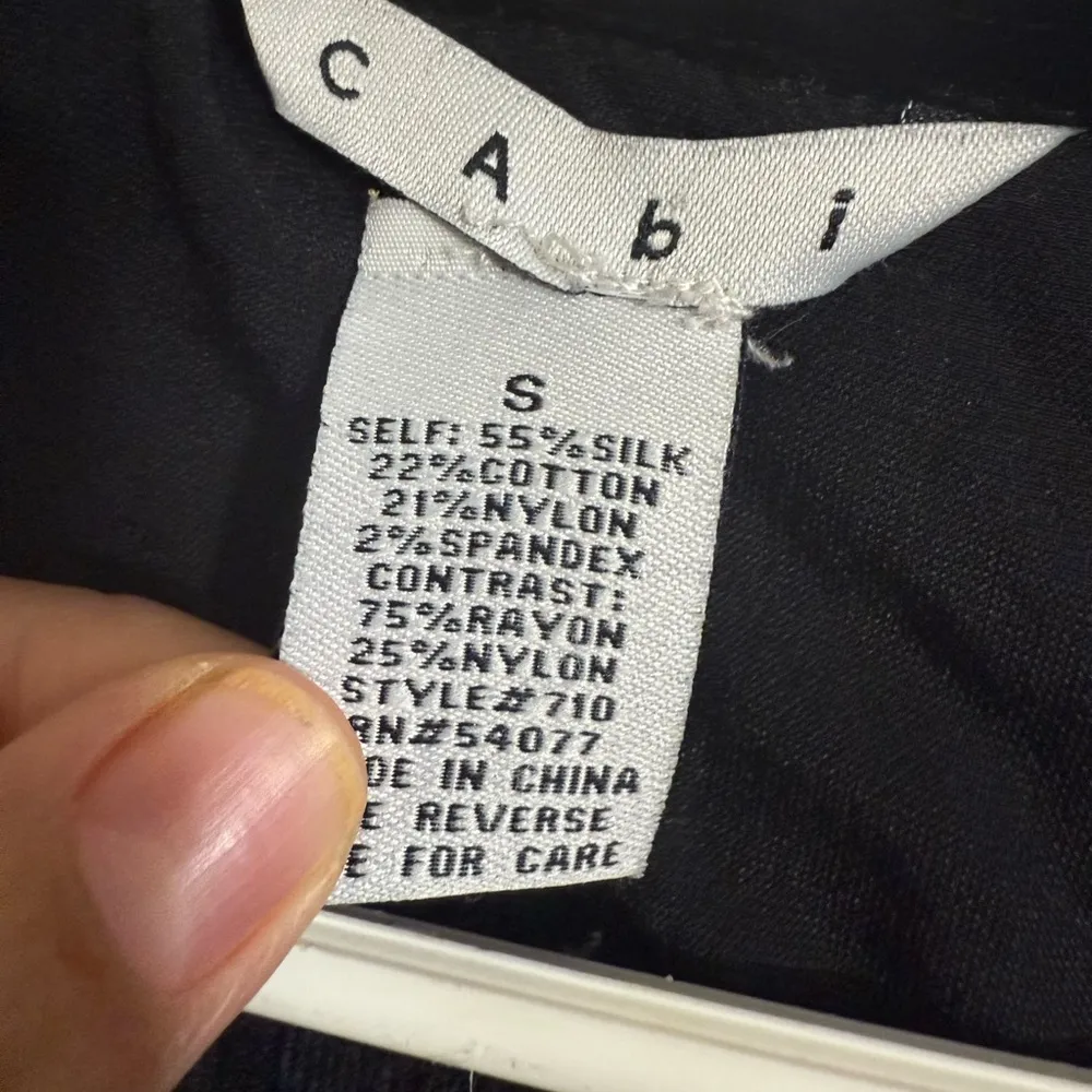 Y2K Cabi Black Ribbed‎ Women's Sweater Top Size Small - Image 4