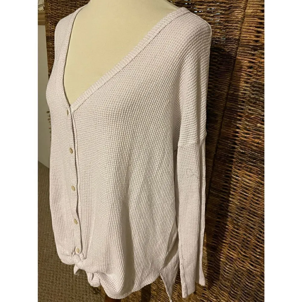 Cherish Long Sleeve  White Cardigan Size 1X - Image 6