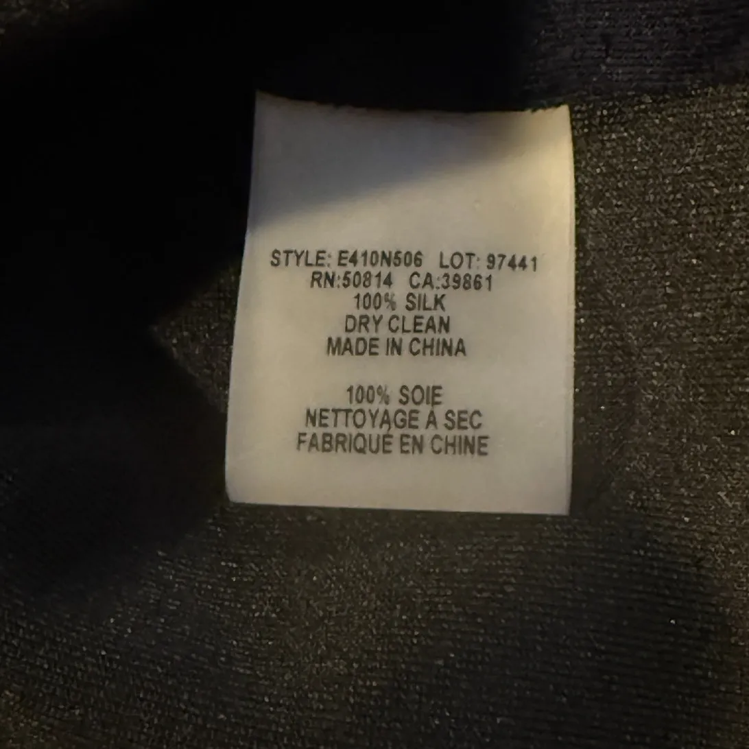 Elie Tahari Sleeveless Sheath Dress Key Hole Front Lined Back Zip Up 6 Navy Blue - Image 9