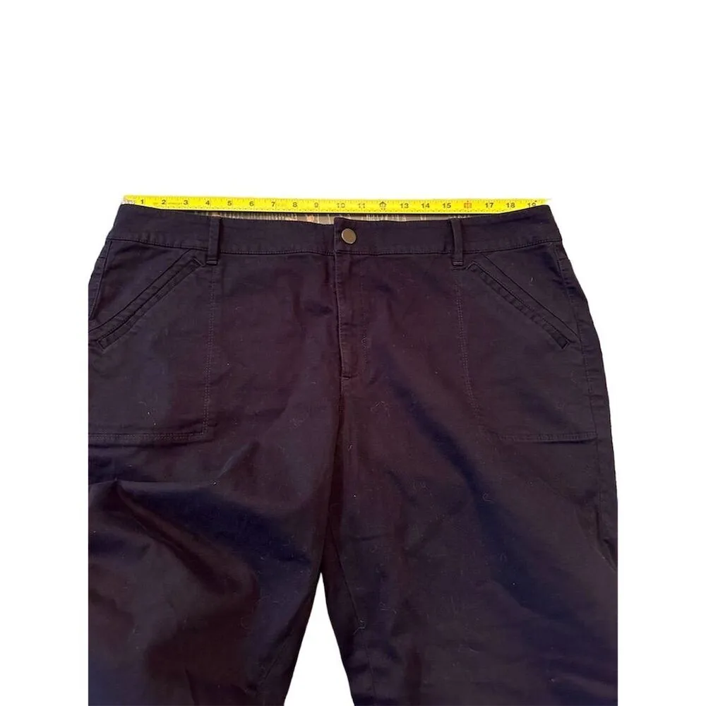 Talbots Women's Cargo Pants Size 18 Purple Utility Straight Leg Casual - Image 9