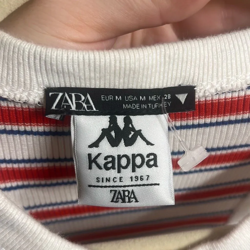 ✨ZARA x KAPPA Women's STRIPED TANK Sz Medium Top✨ - Image 8
