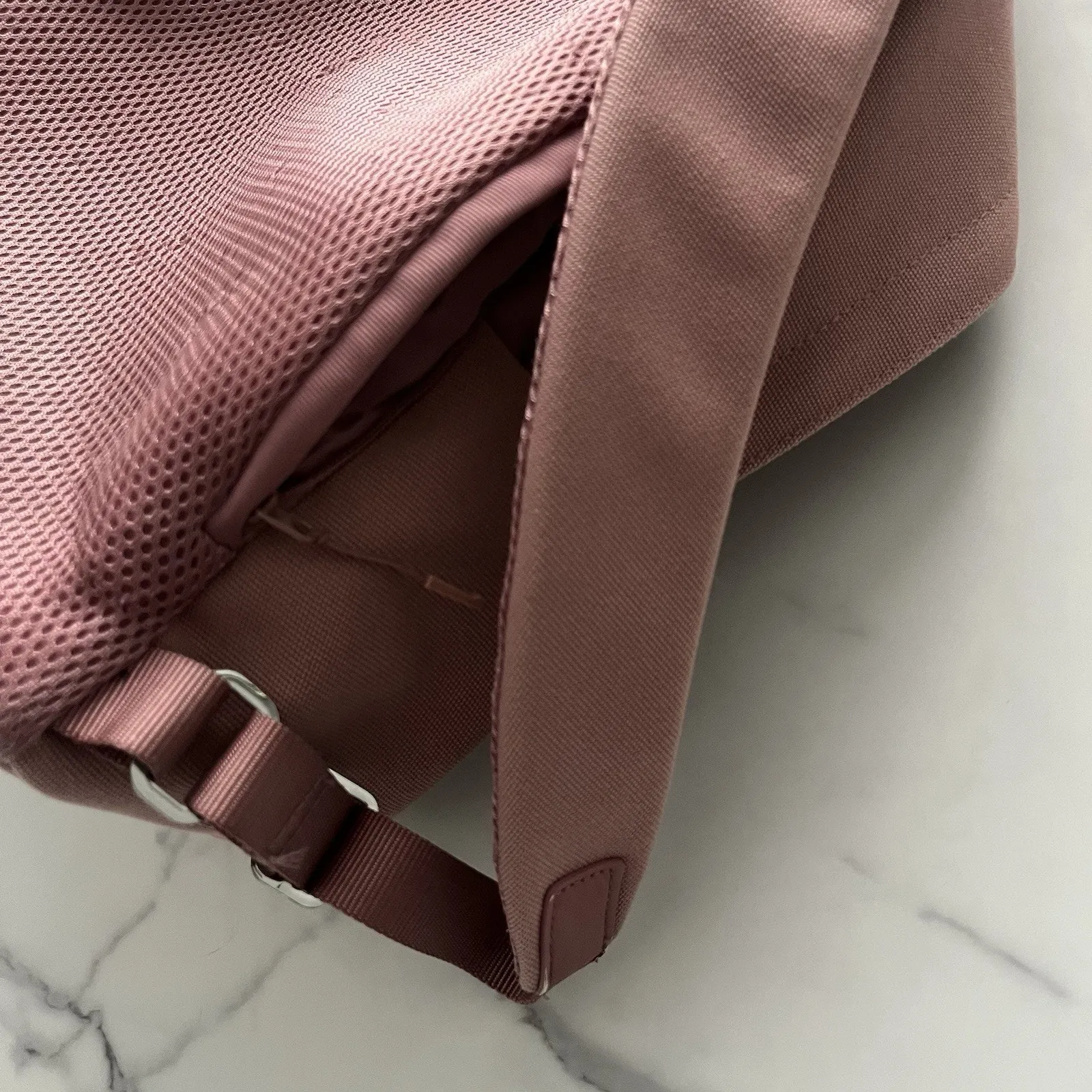 Lululemon Everywhere Backpack 17L Pink Quicksand Silver Hardware Travel School - Image 11