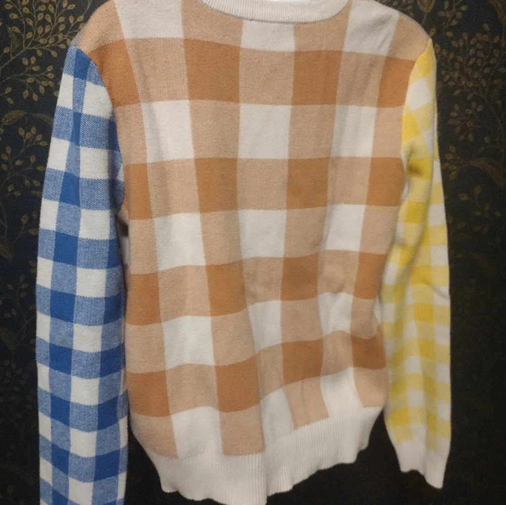 English Factory  Multicolor Gingham Soft Sweater - Image 2