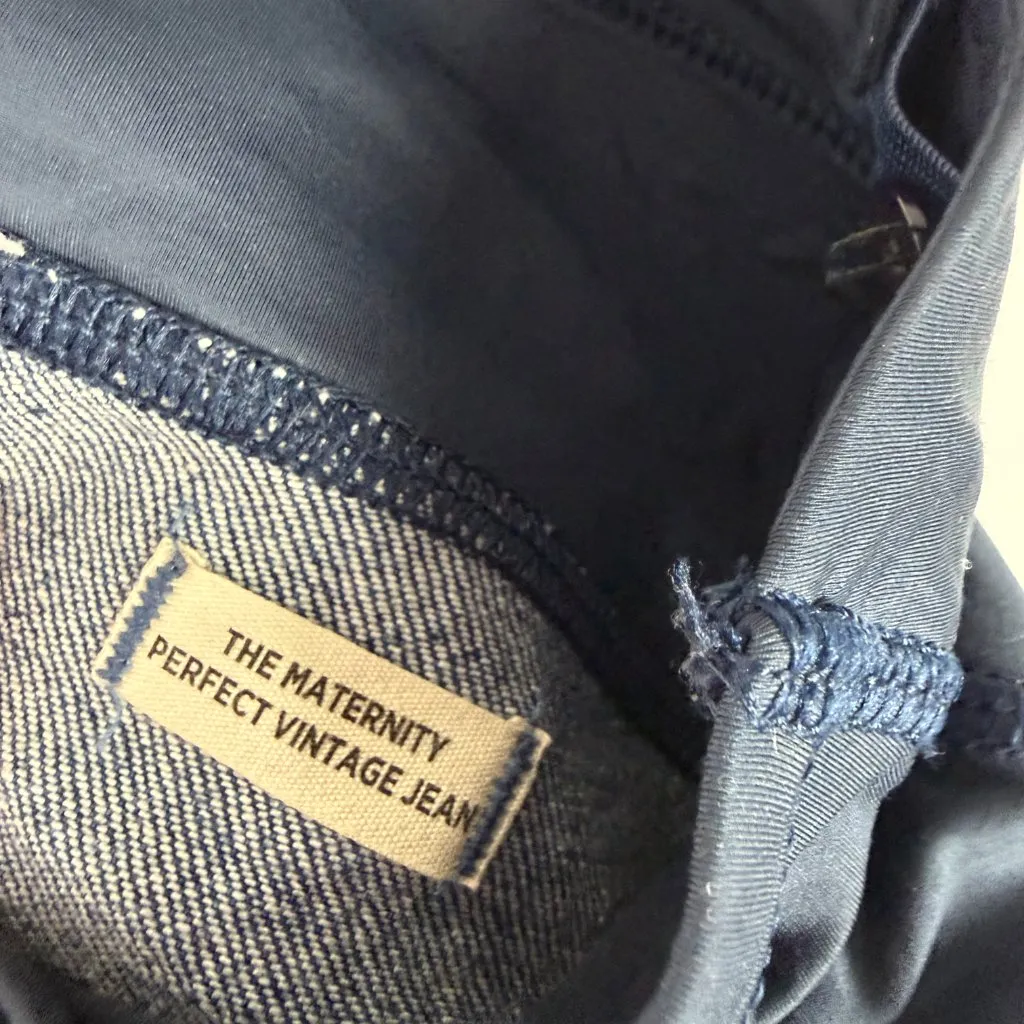 Madewell The Maternity Over-the-Belly Perfect Vintage Jean Decatur Wash Size 28 - Image 10