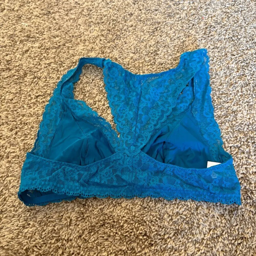 Victoria's Secret bright blue lacy bralette - Image 2