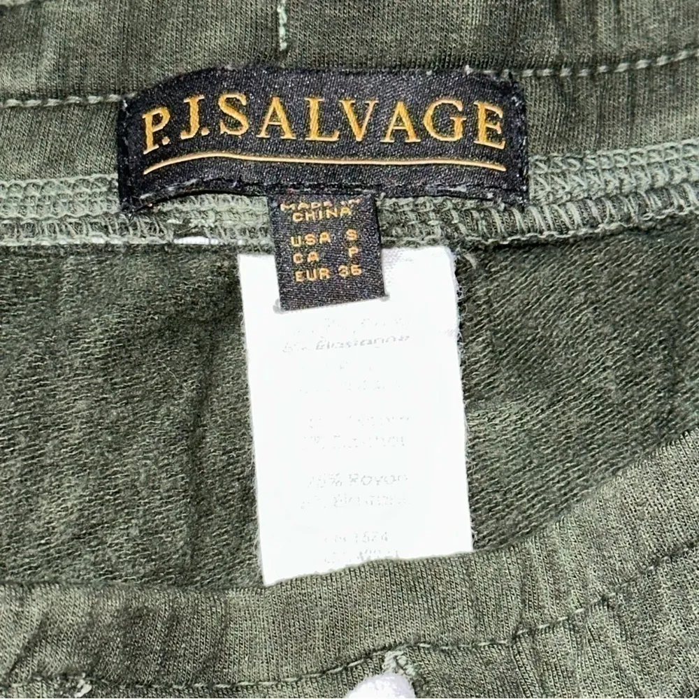 P.J. Salvage Size S Hunter Green Tie Dye Leg Mountain Bound Banded Knit Joggers - Image 9