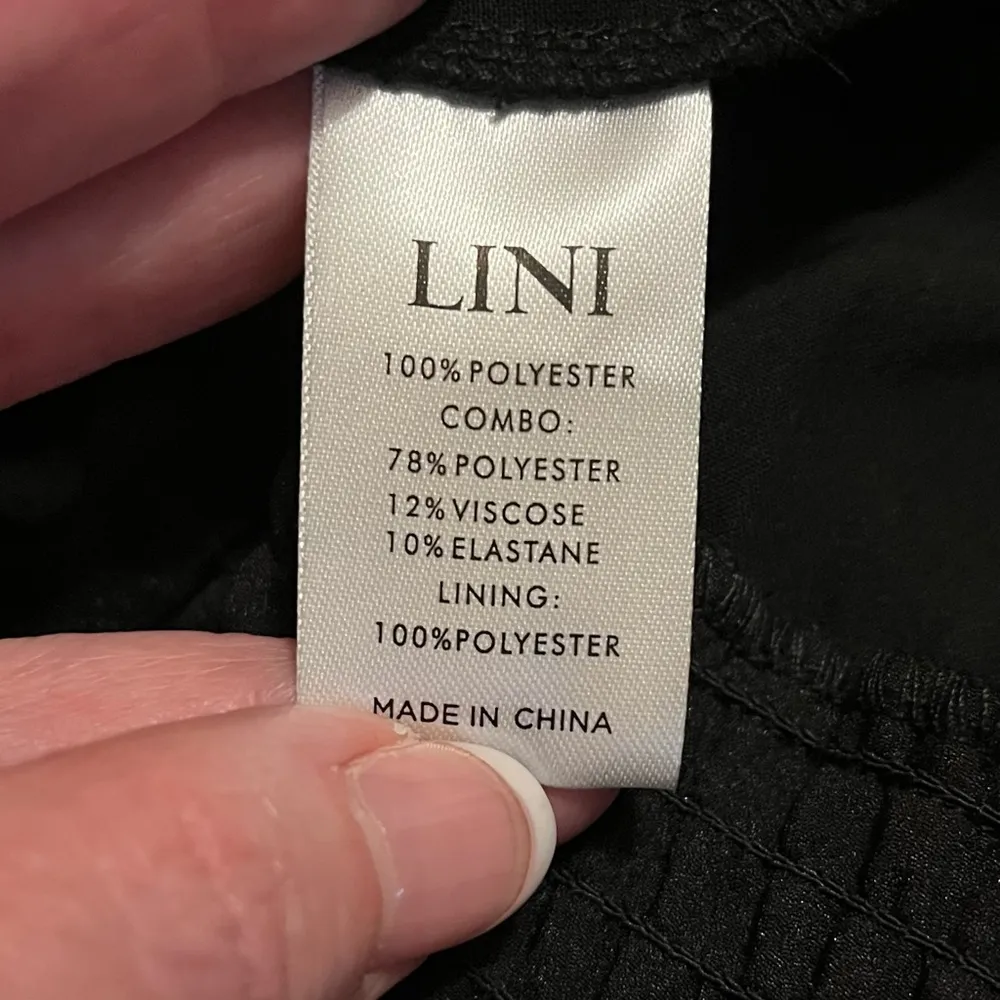 Lini NWT Stella Sequin V Neck Top Straight Leg Party Jumpsuit Black Size XS - Image 11