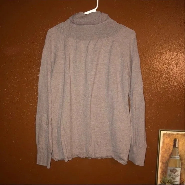 Woolrich Woman’s Beige Casual Basic Neutral Turtleneck Lightweight Sweater - Image 6