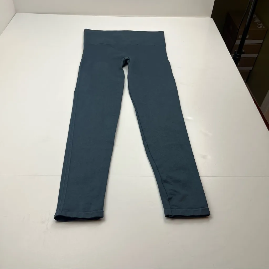 Blanqi Everyday Maternity Belly Support‎ Legging Womens Medium Blue Grey Gray - Image 9